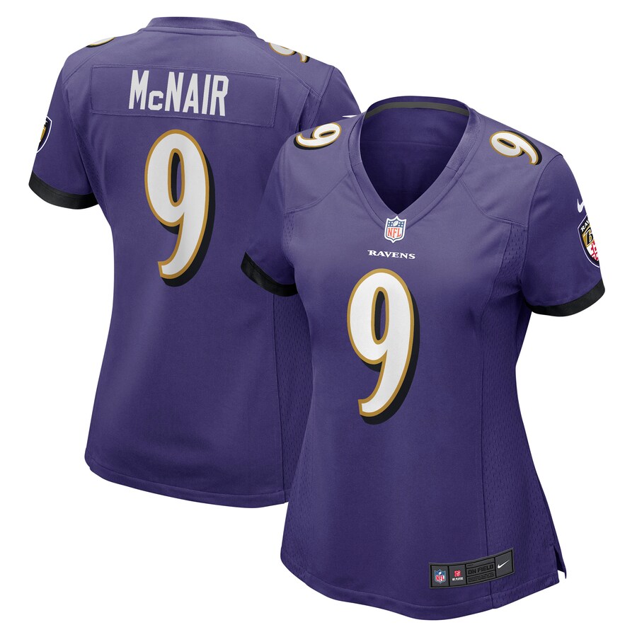 Women's Baltimore Ravens Steve McNair Nike Purple Game Retired Player Jersey - ujerseystore