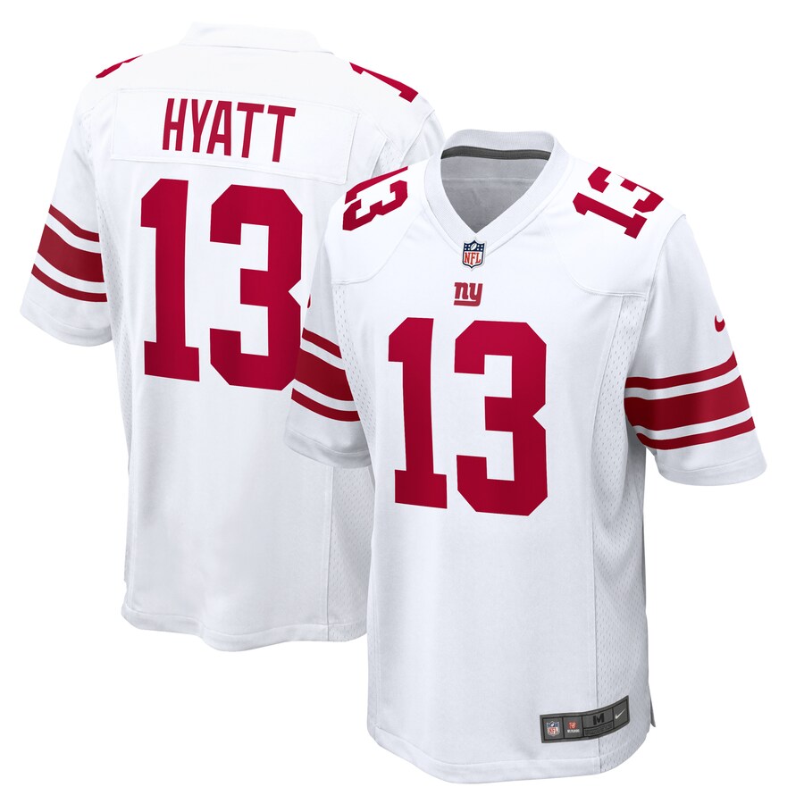 Men's New York Giants Jalin Hyatt Nike  White  Game Jersey - ujerseystore