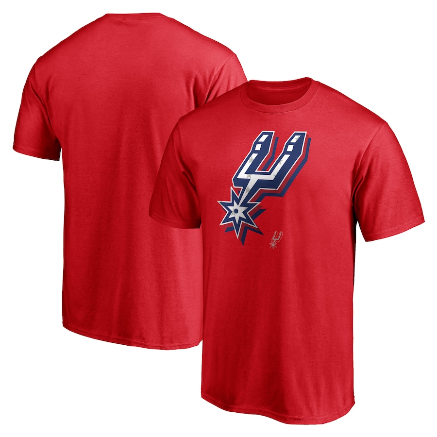 Men's San Antonio Spurs Red Red White & Team T-Shirt - ujerseystore