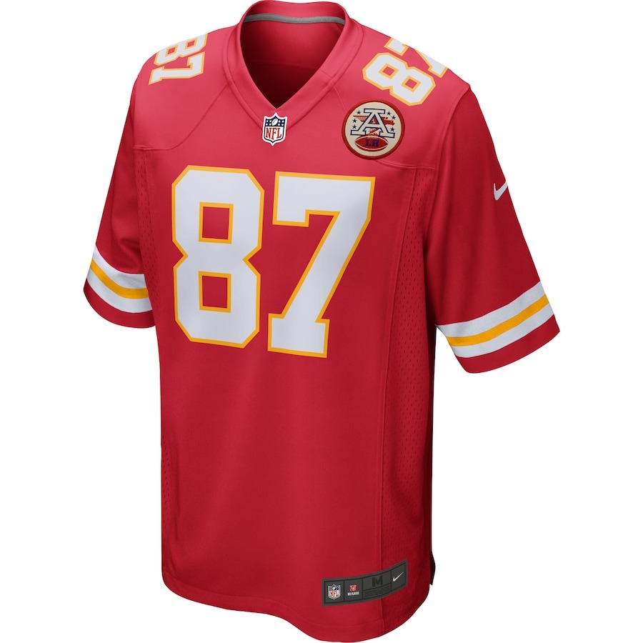 Men's Kansas City Chiefs Travis Kelce Nike Red Game Jersey - ujerseystore