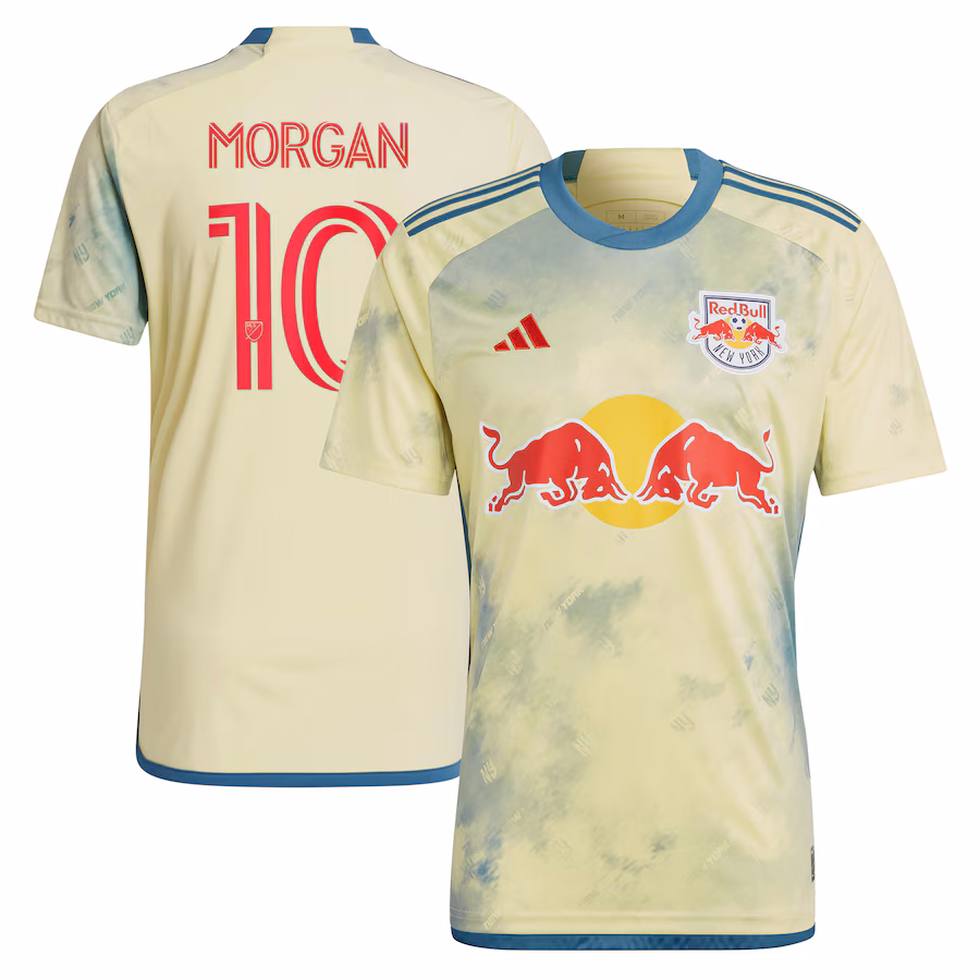 Men's New York Red Bulls Lewis Morgan adidas Yellow 2023 Daniel Patrick Kit Replica Jersey - ujerseystore