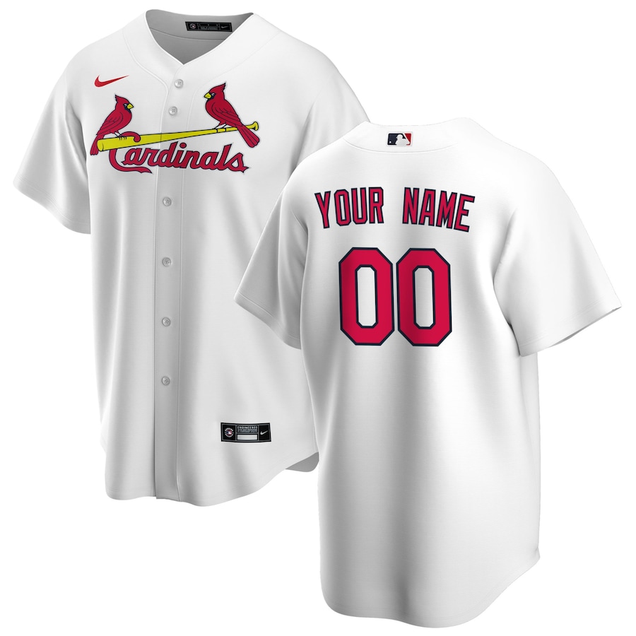 Youth St. Louis Cardinals Nike White Home Replica Custom Jersey - ujerseystore
