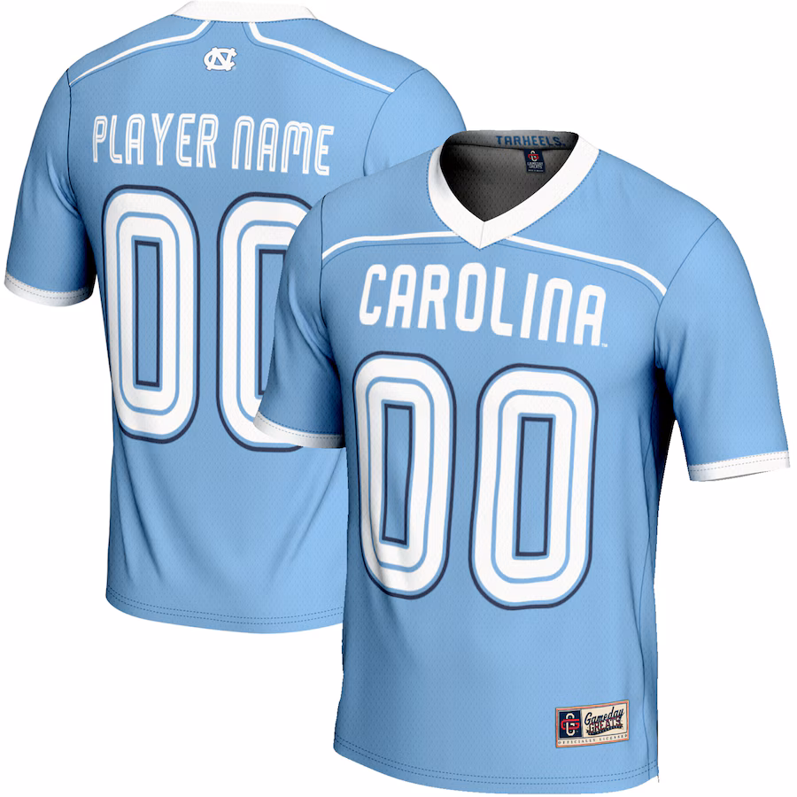 North Carolina Tar Heels GameDay Greats NIL Pick-A-Player Lightweight Lacrosse Jersey - Carolina Blue - ujerseystore