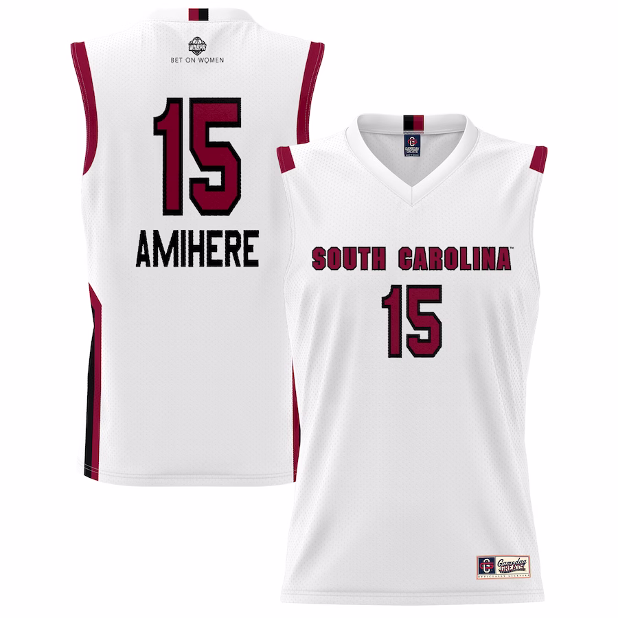 Laeticia Amihere South Carolina Gamecocks GameDay Greats Unisex Lightweight Basketball Alumni Jersey - White - ujerseystore