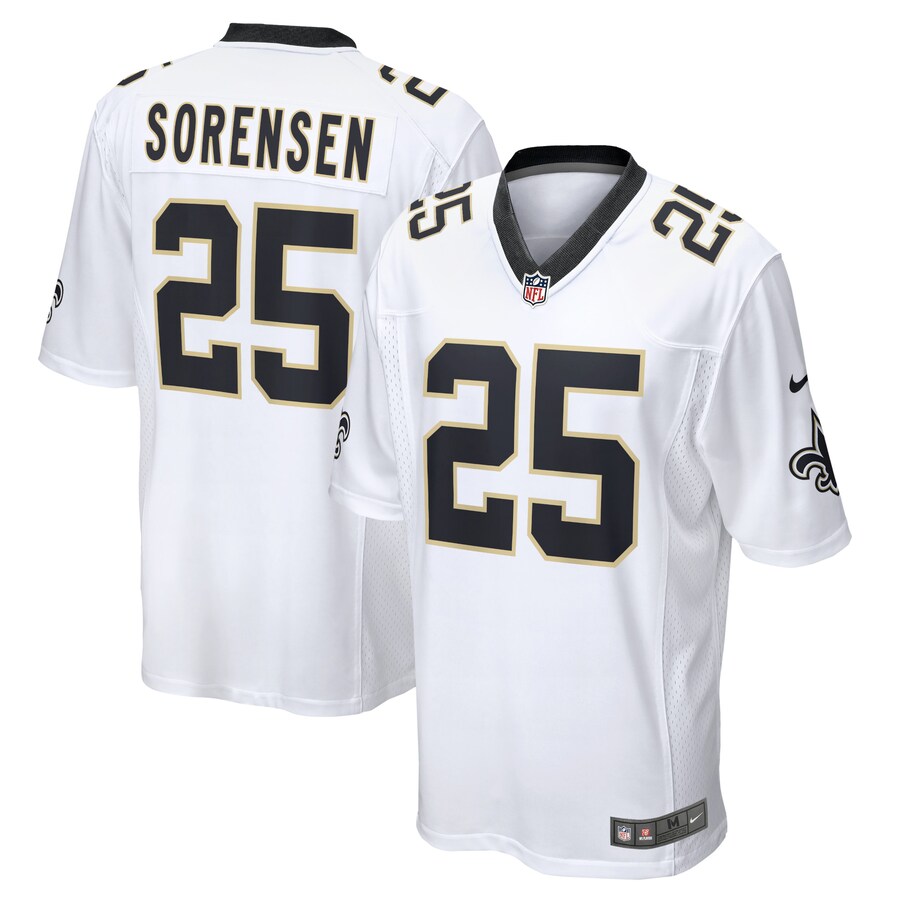 Men's New Orleans Saints Daniel Sorensen Nike White Player Game Jersey - ujerseystore