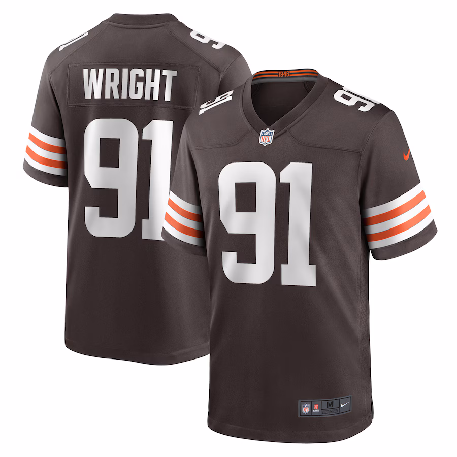 Men's Cleveland Browns Alex Wright Nike  Brown Team Game Jersey - ujerseystore
