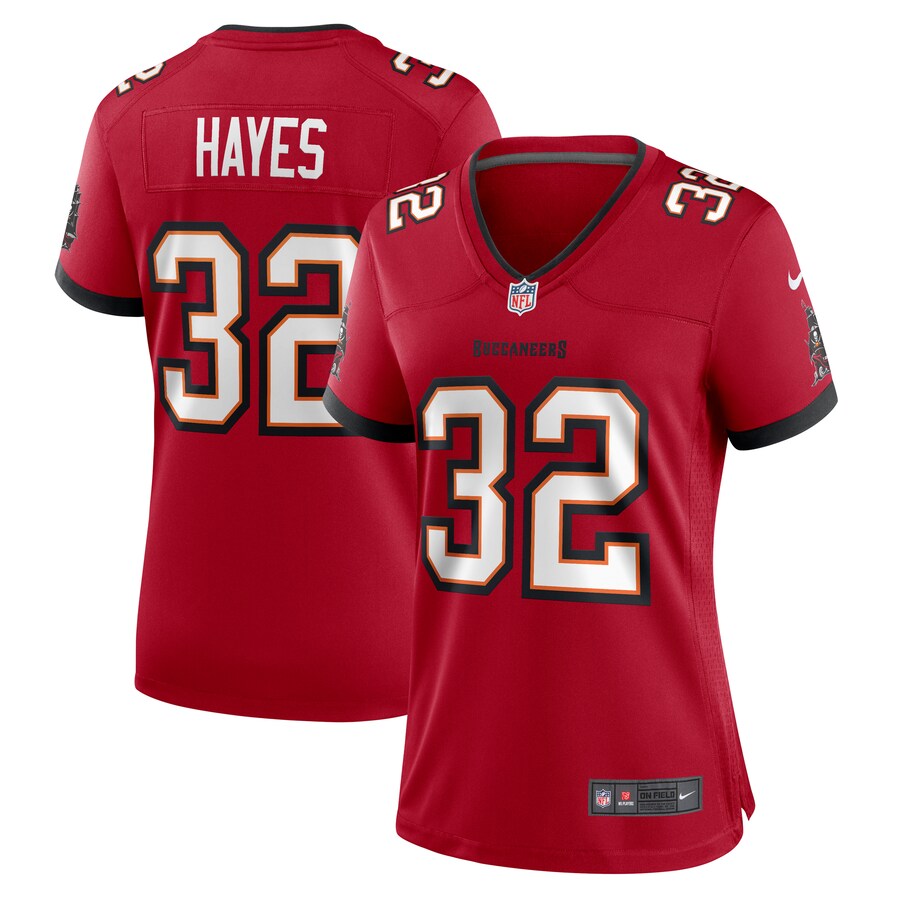 Women's Tampa Bay Buccaneers Josh Hayes Nike  Red  Game Jersey - ujerseystore