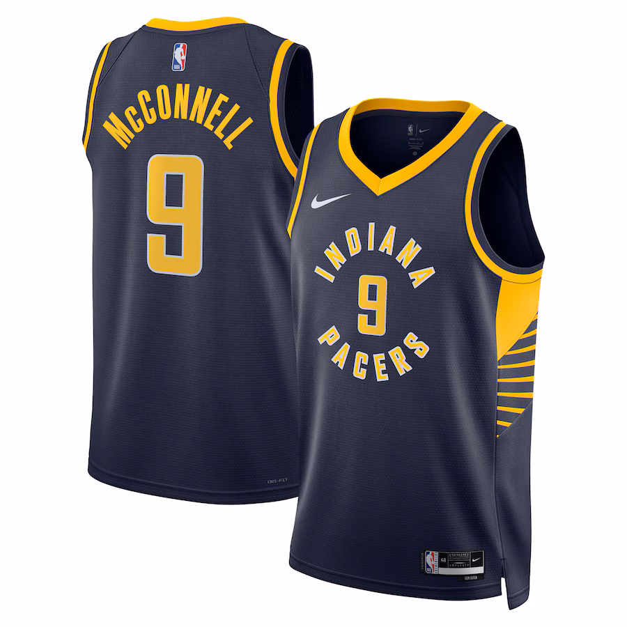 Unisex Indiana Pacers T.J. McConnell Nike Navy Swingman Replica Jersey - Icon Edition - ujerseystore