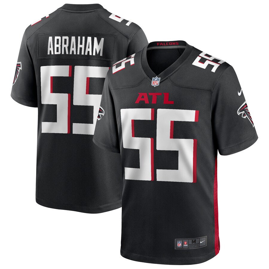 Men's Atlanta Falcons John Abraham Nike Black Game Retired Player Jersey - ujerseystore