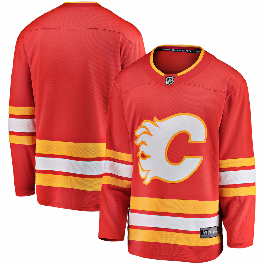 Men's Calgary Flames Fanatics Red Home Breakaway Jersey - ujerseystore