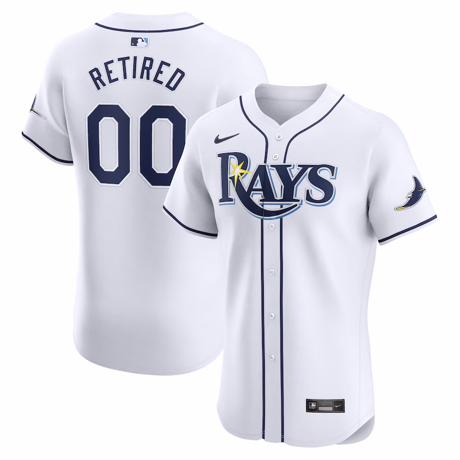 Men's Tampa Bay Rays Nike White Home Elite Pick-A-Player Retired Roster Jersey - ujerseystore