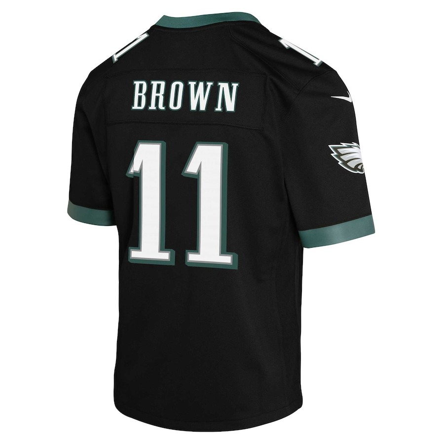 Youth Philadelphia Eagles A.J. Brown Nike Black Game Jersey - ujerseystore