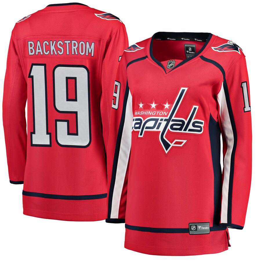 Women's Washington Capitals Nicklas Backstrom Fanatics Branded Red Home Breakaway Player Jersey - ujerseystore