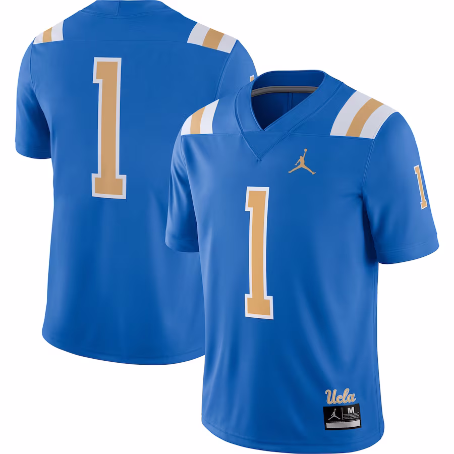 #1 UCLA Bruins Jordan Brand Game Jersey - Blue - ujerseystore