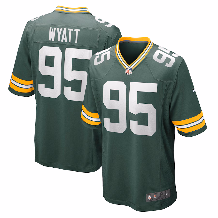 Men's Green Bay Packers Devonte Wyatt Nike Green Player Game Jersey - ujerseystore