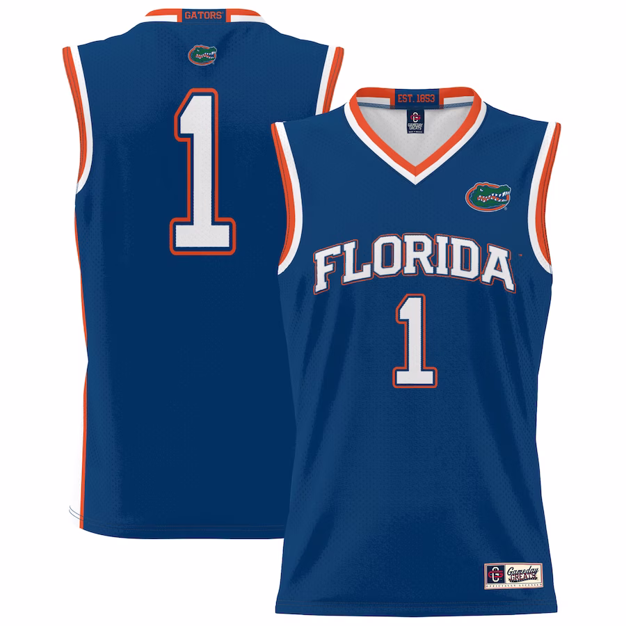 #1 Florida Gators GameDay Greats Youth Lightweight Basketball Jersey - Royal - ujerseystore