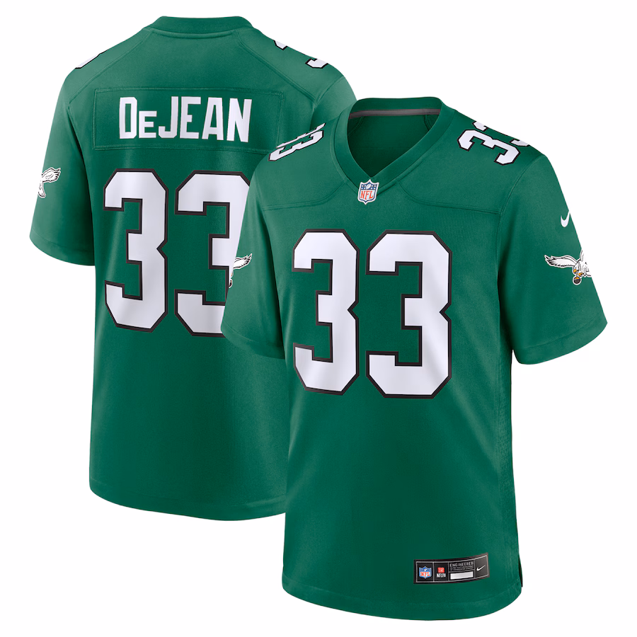 Men's Philadelphia Eagles Cooper DeJean Nike Kelly Green Alternate Game Jersey - ujerseystore