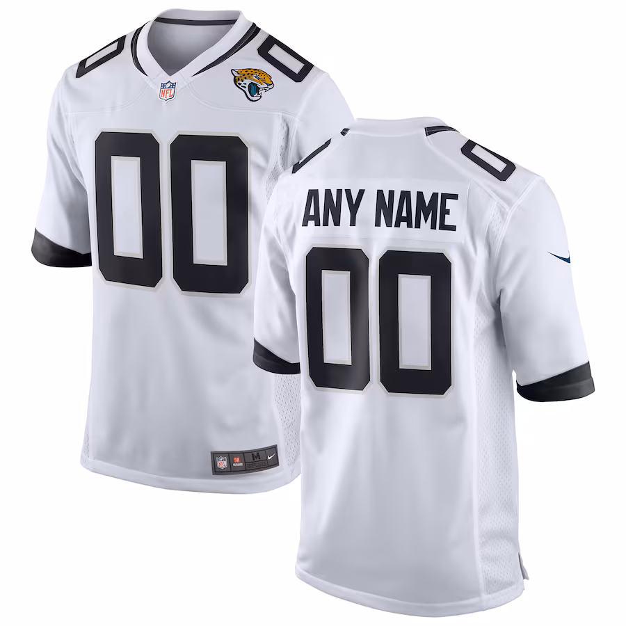 Youth Jacksonville Jaguars Nike White Custom Game Jersey - ujerseystore