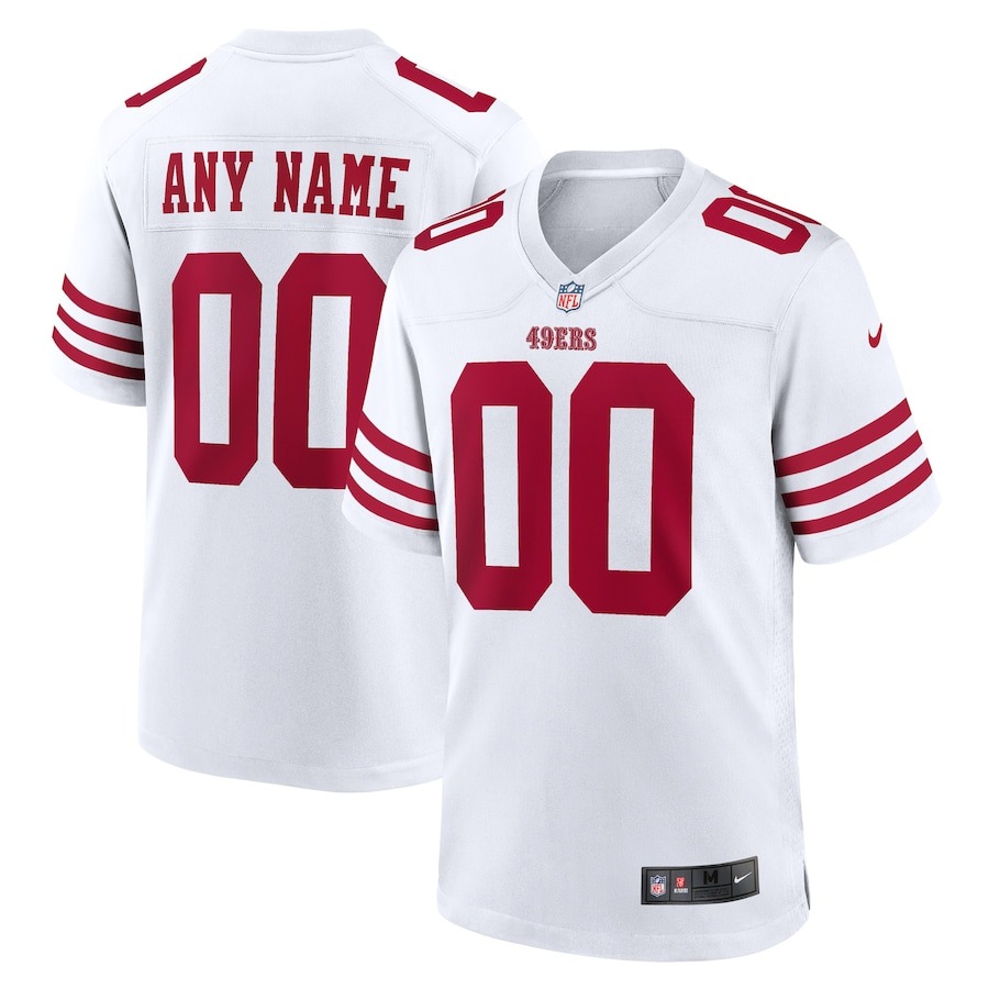 Men's San Francisco 49ers Nike White Game Custom Player Jersey - ujerseystore