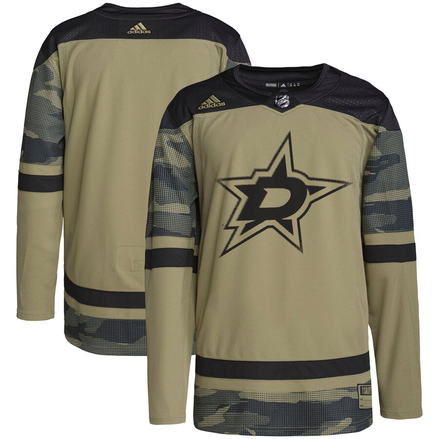 Men's Dallas Stars adidas Camo Military Appreciation Team Authentic Practice Jersey - ujerseystore