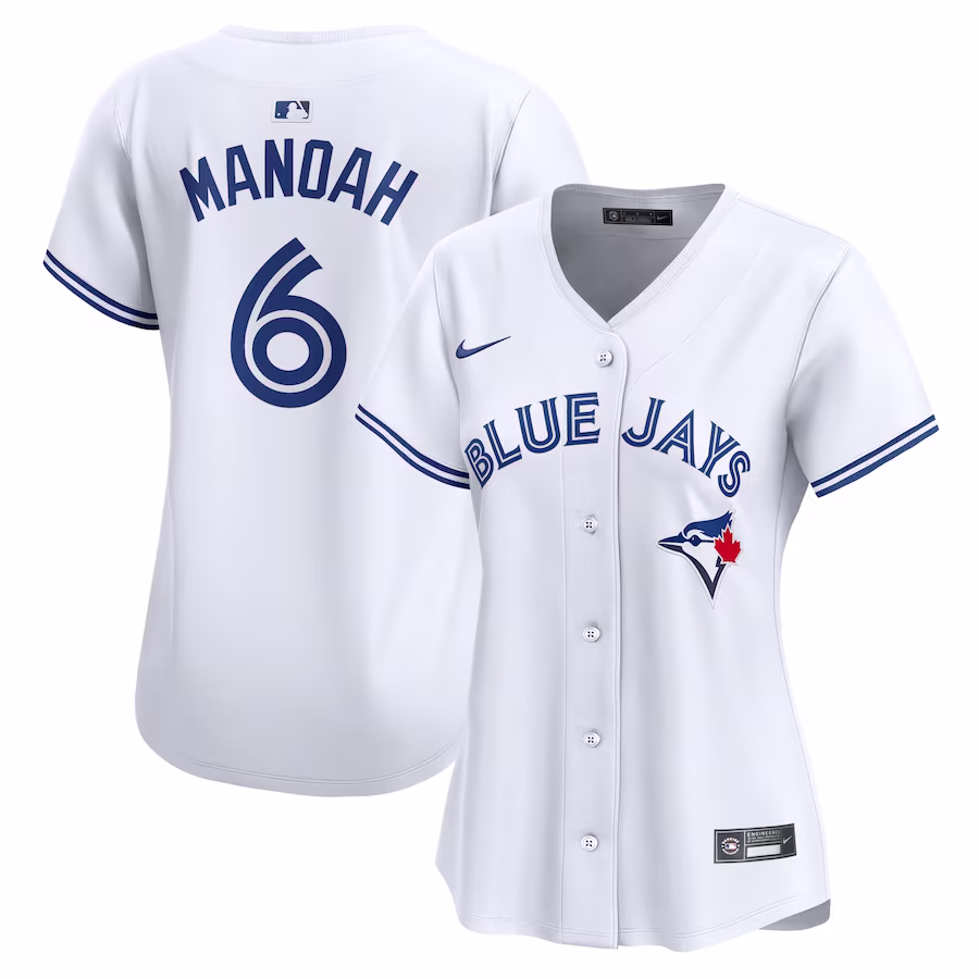 Women's Toronto Blue Jays Alek Manoah Nike White Home Limited Player Jersey - ujerseystore