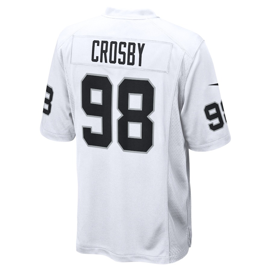 Men's Las Vegas Raiders Maxx Crosby Nike  White  Game Jersey - ujerseystore