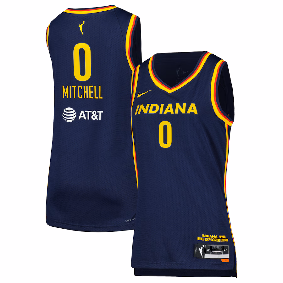 Women's Indiana Fever Kelsey Mitchell Nike Navy Victory Swingman Jersey - ujerseystore