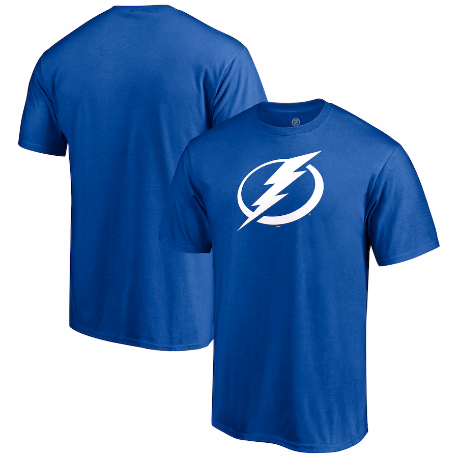 Men's Tampa Bay Lightning Royal Logo T-Shirt - ujerseystore