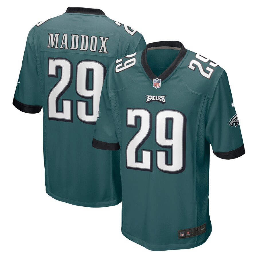 Men's Philadelphia Eagles Avonte Maddox Nike Midnight Green Game Jersey - ujerseystore
