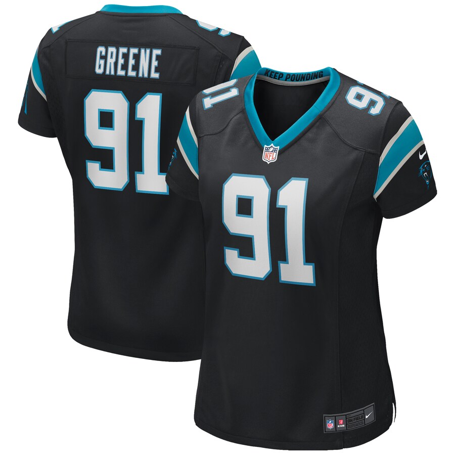 Women's Carolina Panthers Kevin Greene Nike Black Game Retired Player Jersey - ujerseystore