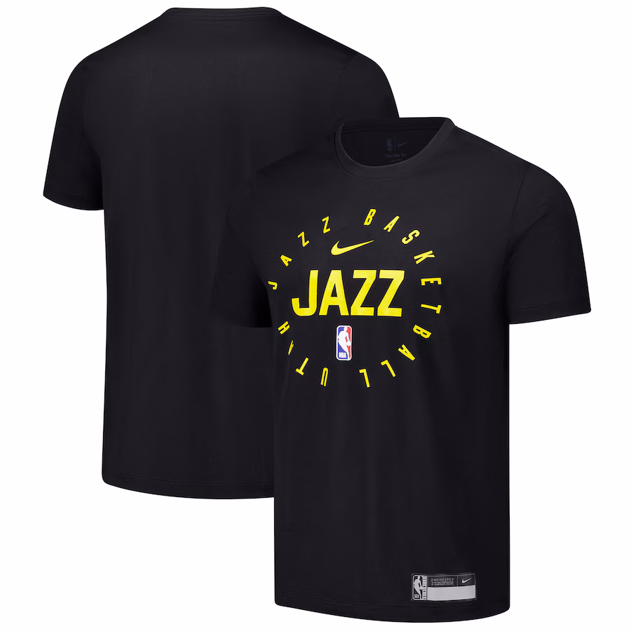 Men's Utah Jazz Nike Black 2024/25 Legend On-Court Practice Performance T-Shirt - ujerseystore