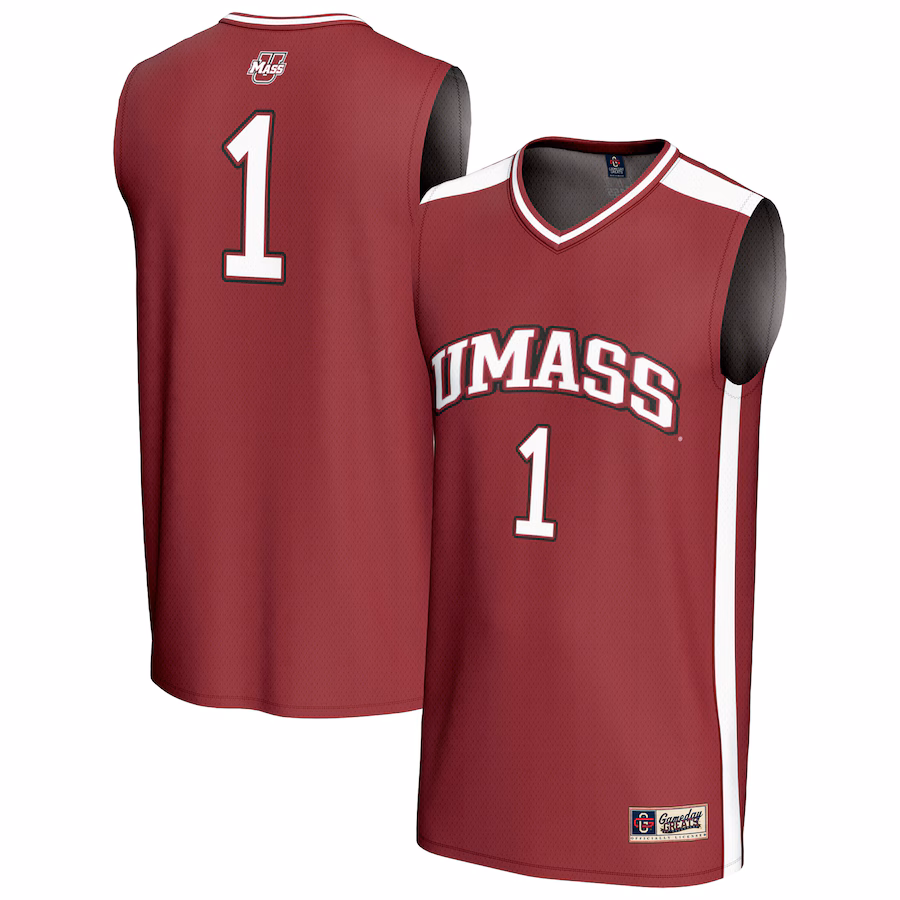 Youth GameDay Greats #1 Maroon UMass Minutemen Lightweight Basketball Fashion Jersey - ujerseystore