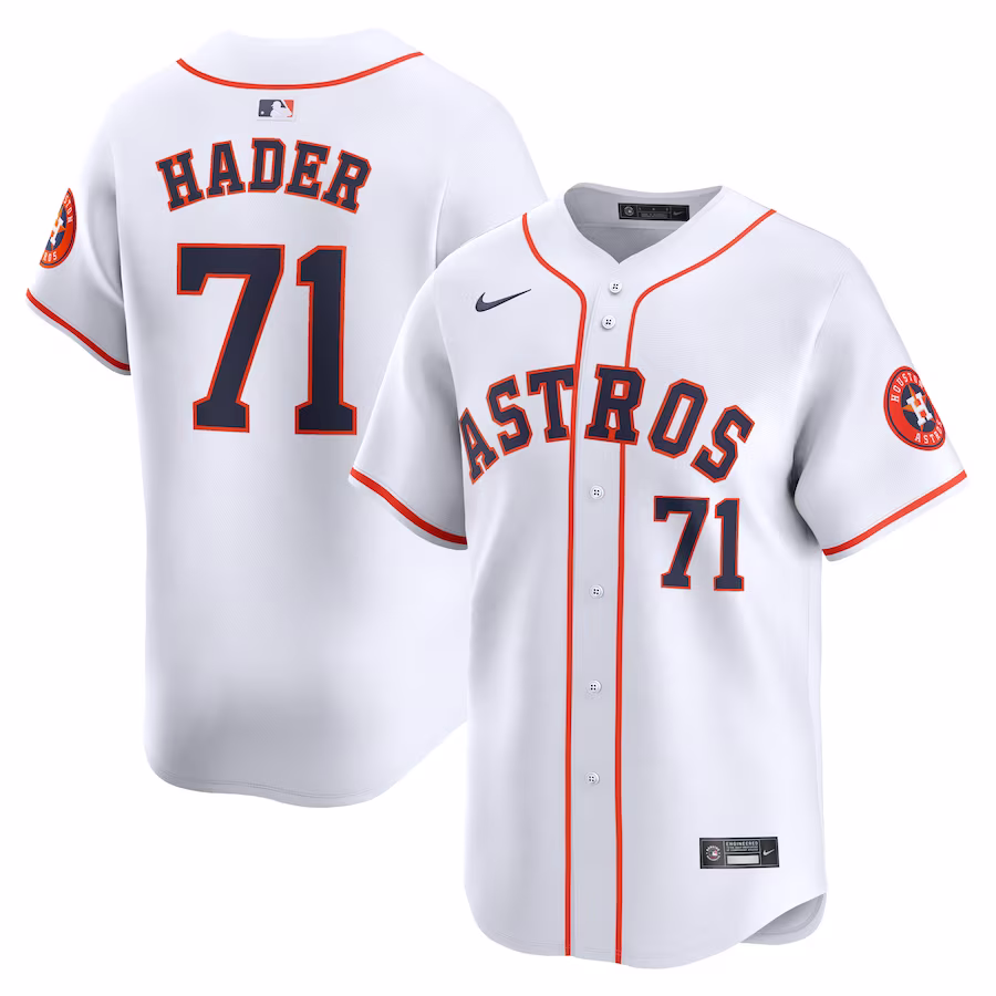 Men's Houston Astros Josh Hader Nike White Home Limited Player Jersey - ujerseystore