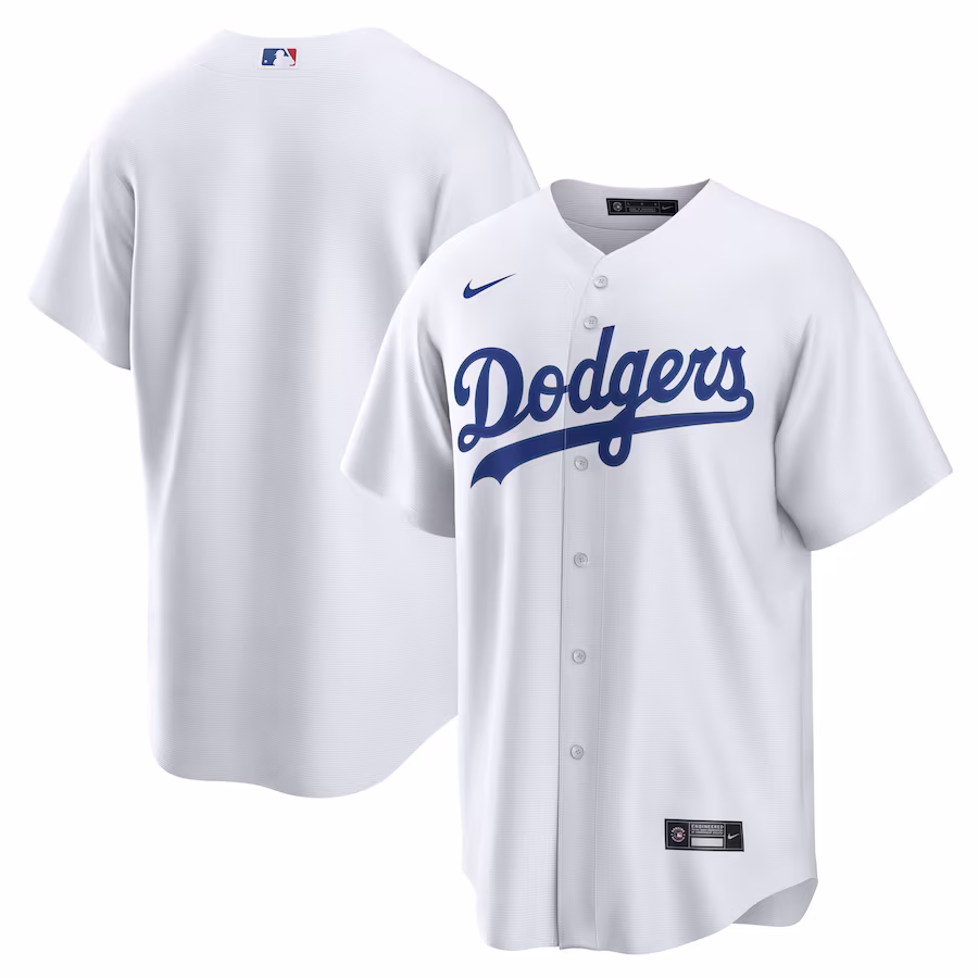 Men's Los Angeles Dodgers Nike White Home Blank Replica Jersey - ujerseystore