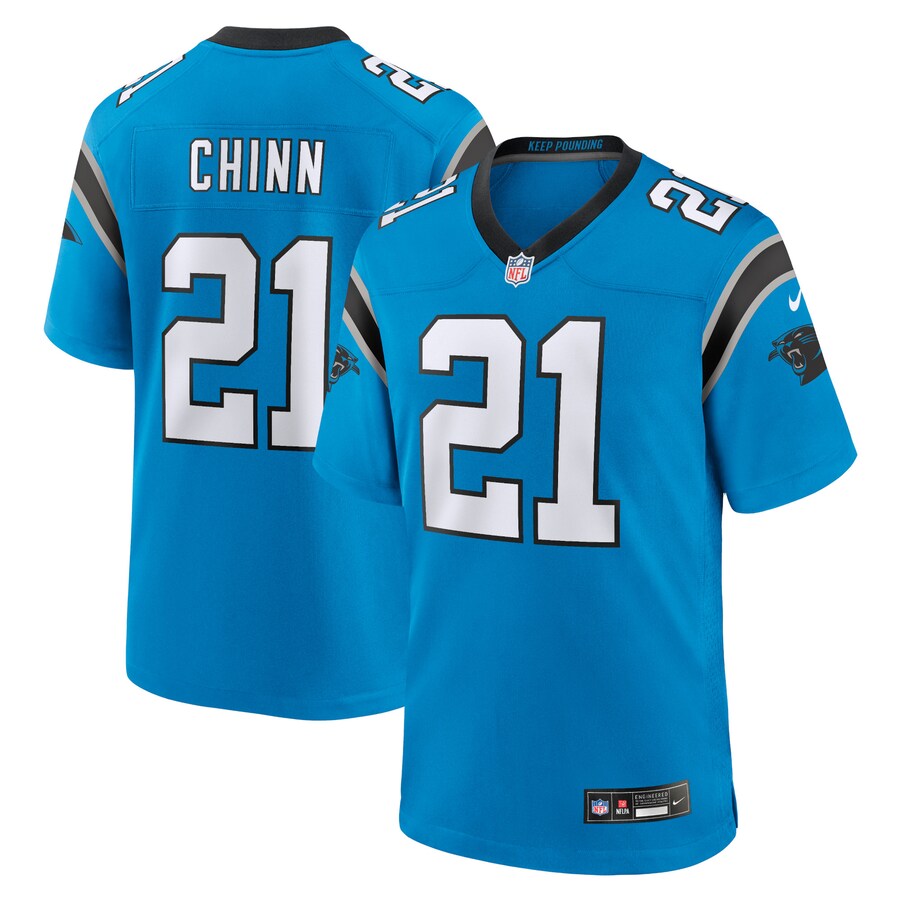 Men's Carolina Panthers Jeremy Chinn Nike Blue Alternate Game Jersey - ujerseystore