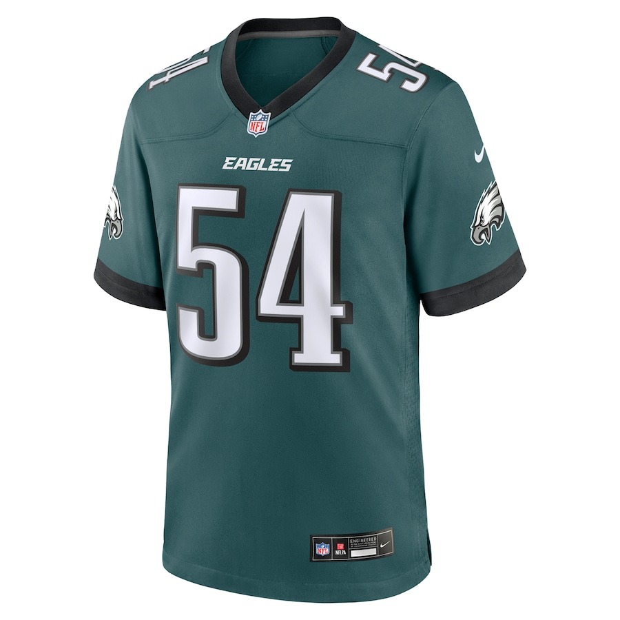 Men's Philadelphia Eagles Jeremiah Trotter Jr. Nike Green Game Jersey - ujerseystore
