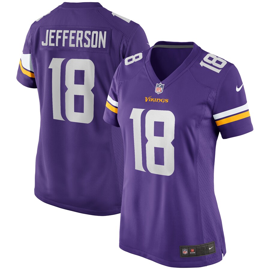 Women's Minnesota Vikings Justin Jefferson Nike Purple Game Jersey - ujerseystore