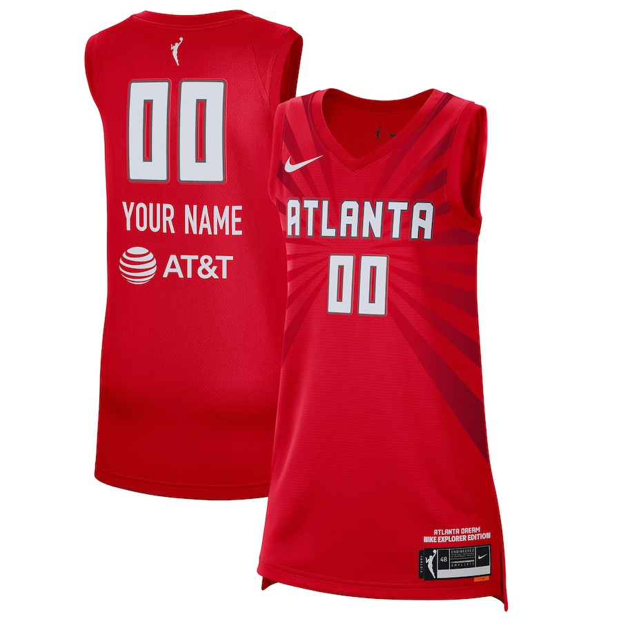 Unisex Atlanta Dream Nike Red 2021 Explorer Edition Victory Custom Jersey - ujerseystore