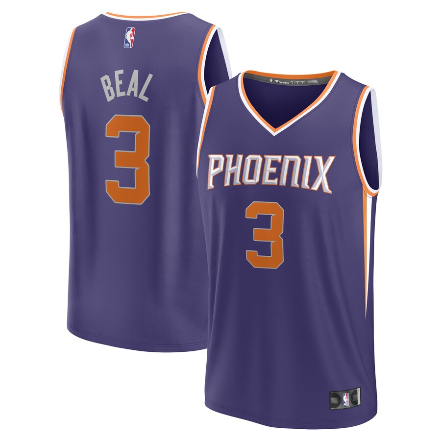 Men's Phoenix Suns Bradley Beal Fanatics Purple Fast Break Player Jersey - Icon Edition - ujerseystore