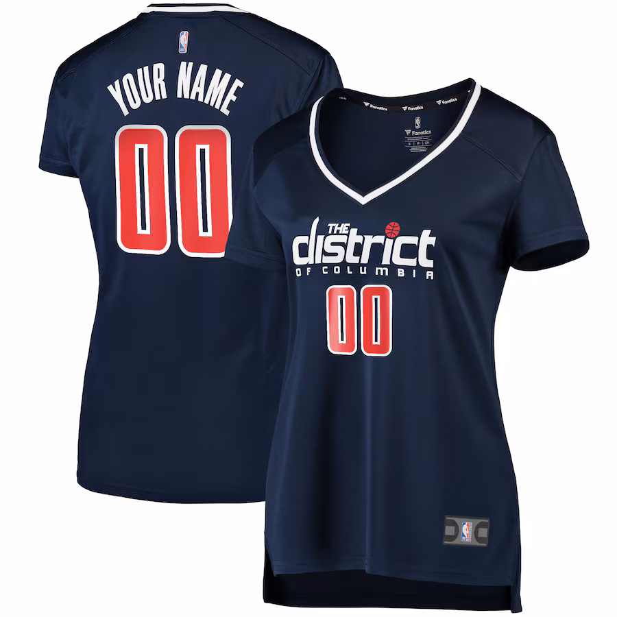 Women's Washington Wizards Fanatics Navy Custom Fast Break Replica Jersey - Statement Edition - ujerseystore