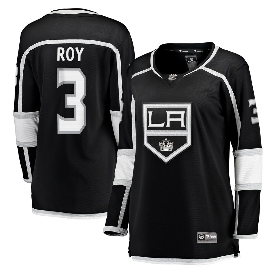 Women's Los Angeles Kings Matt Roy Fanatics Branded Black Home Team Breakaway Player Jersey - ujerseystore
