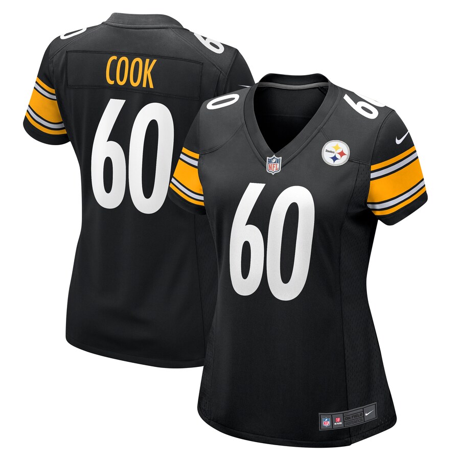 Women's Pittsburgh Steelers Dylan Cook Nike  Black  Game Jersey - ujerseystore