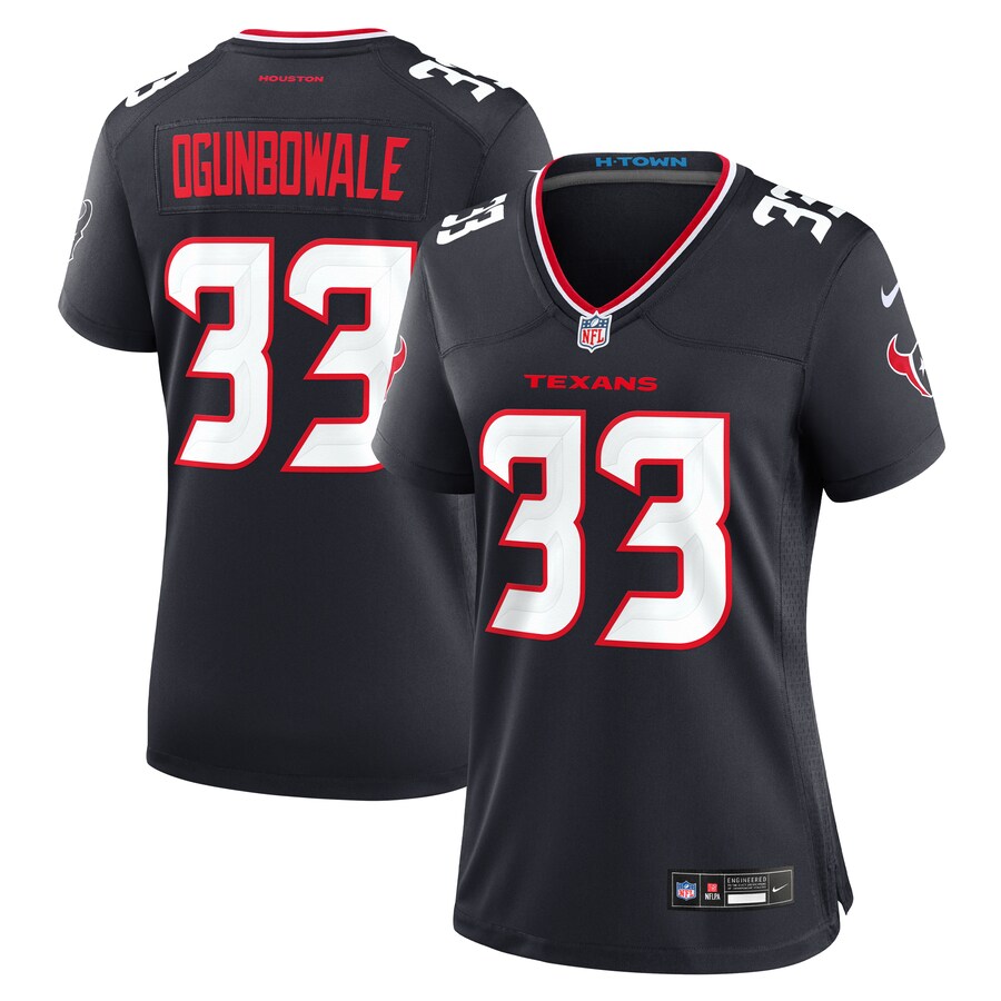 Women's Houston Texans Dare Ogunbowale Nike Navy Team Game Jersey - ujerseystore
