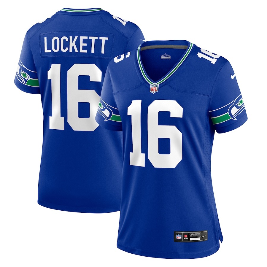 Women's Seattle Seahawks Tyler Lockett Nike Royal Player Jersey - ujerseystore