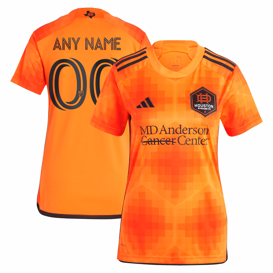 Women's Houston Dynamo FC adidas Orange 2023 El Sol Replica Custom Jersey - ujerseystore