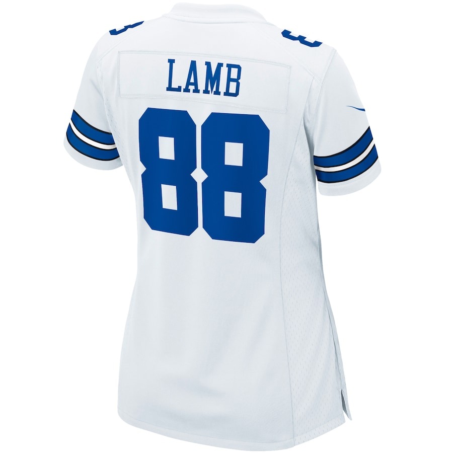 Women's Dallas Cowboys CeeDee Lamb Nike White Game Jersey - ujerseystore