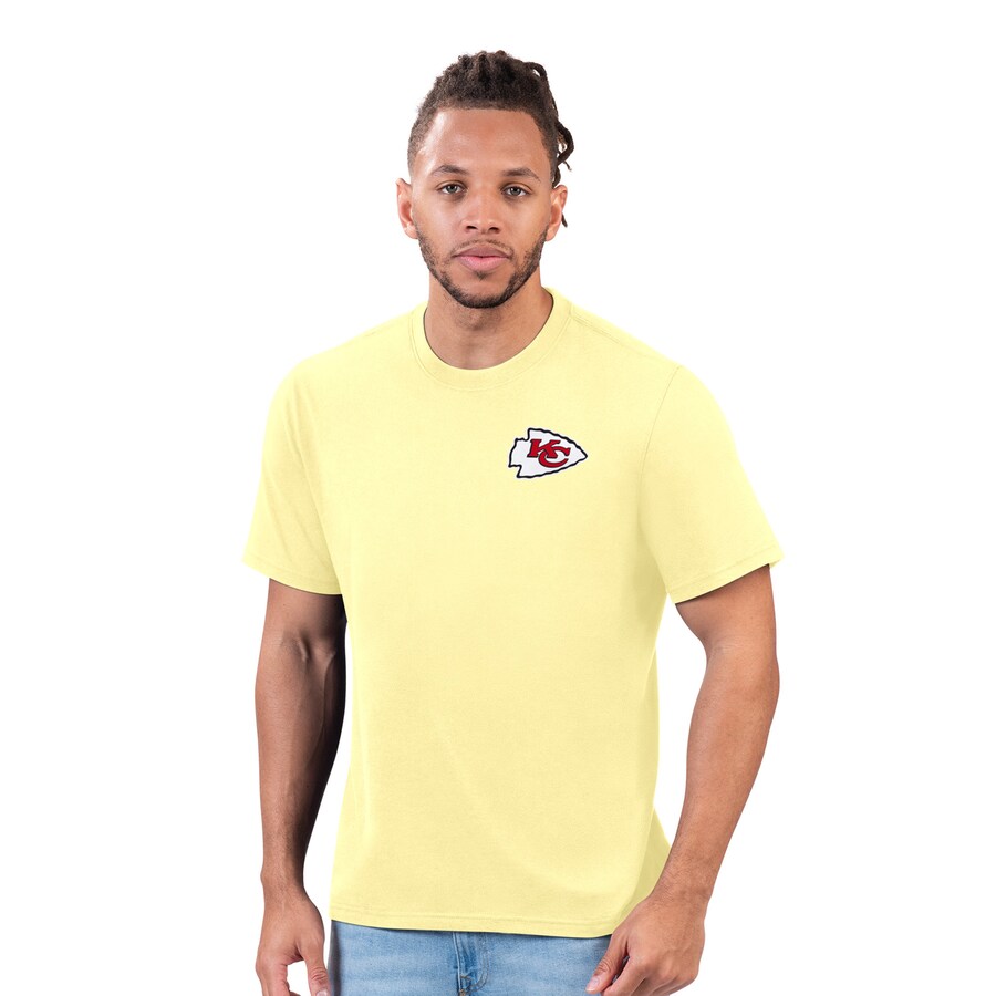 Men's Kansas City Chiefs  Margaritaville Yellow Sunday Vibes T-Shirt - ujerseystore