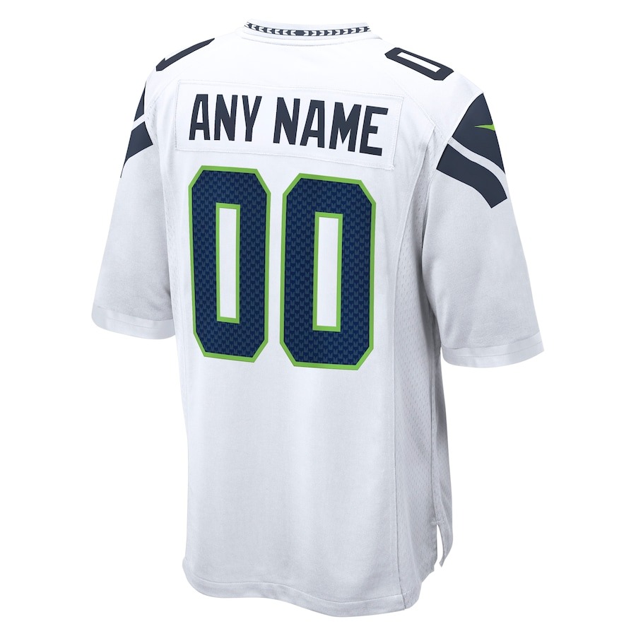 Men's Seattle Seahawks  Nike White Custom Game Jersey - ujerseystore