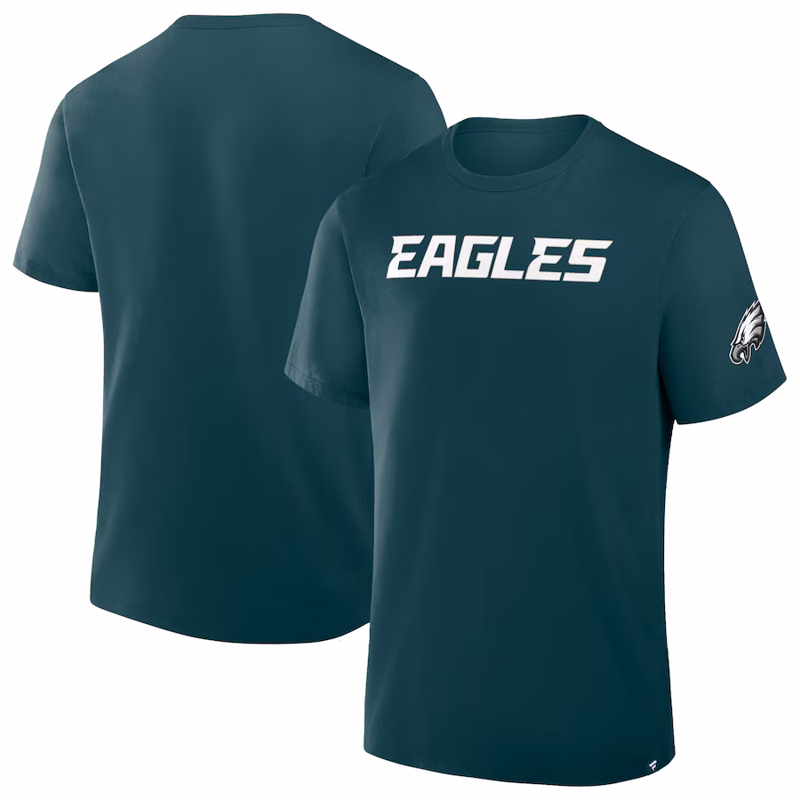 Men's Philadelphia Eagles  Fanatics Green Legacy Cotton T-Shirt - ujerseystore