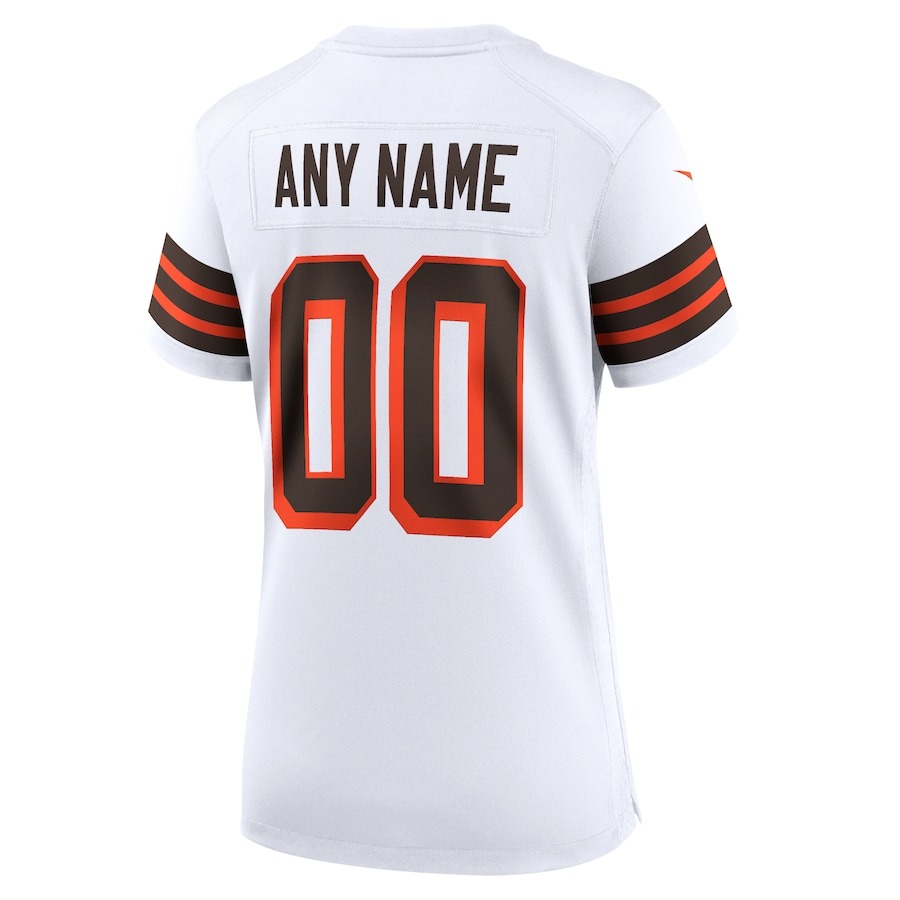 Women's Cleveland Browns Nike White 1946 Collection Alternate Custom Jersey - ujerseystore